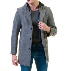 Amedeo Exclusive designs Colby Hooded Jacket Size XL Gray